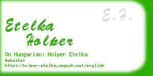 etelka holper business card